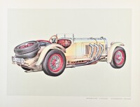 PORSCHE: A large folio, "PORSCHE KONSTRUKTION" circa 1970, containing 29 colour plates on heavy weight art stock - 16