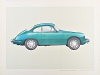 PORSCHE: A large folio, "PORSCHE KONSTRUKTION" circa 1970, containing 29 colour plates on heavy weight art stock - 22