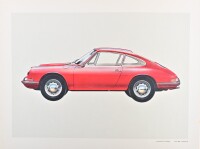 PORSCHE: A large folio, "PORSCHE KONSTRUKTION" circa 1970, containing 29 colour plates on heavy weight art stock - 23