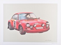 PORSCHE: A large folio, "PORSCHE KONSTRUKTION" circa 1970, containing 29 colour plates on heavy weight art stock - 24