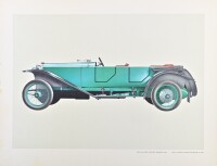 PORSCHE: A large folio, "PORSCHE KONSTRUKTION" circa 1970, containing 29 colour plates on heavy weight art stock - 31