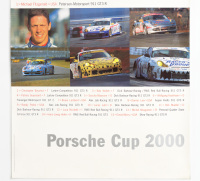 911 GT3 R: A large laminated 2000 dated Porsche poster celebrating the 2000 Porsche Cup victory for the 911 GT3 R as driven by Michael Fitzgerald, 1.03m high, 77cm wide - 3