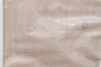 PORSCHE 917/30: A very large laminated, 1973 dated, 1:4 scale, blueprint diagram of a Porsche 917/30 Can-Am vehicle, with number noted to lower left '917.003.507.30' 1.04m high, 1.85m wide - 3