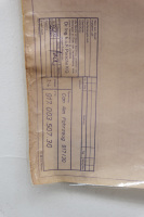 PORSCHE 917/30: A very large laminated, 1973 dated, 1:4 scale, blueprint diagram of a Porsche 917/30 Can-Am vehicle, with number noted to lower left '917.003.507.30' 1.04m high, 1.85m wide - 4