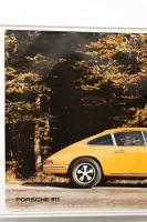 PORSCHE 911: Three very large posters featuring early Porsche 911 models, all measure 84cm high, 1.20m wide - 8