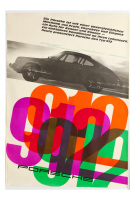 PORSCHE 912: A very large 1965 dated Porsche poster promoting the Porsche 912, 1.18m high, 84cm wide