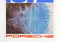 PORSCHE 1972: A large 1972 dated Porsche poster promoting the 1972 Race calendar for the Interserie & Can-Am competitions, 1.01m high, 76cm wide - 3