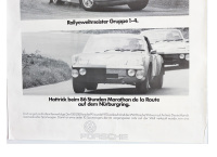 PORSCHE 1970: A very large circa 1970 VW-Porsche poster promoting their achievements in different race categories for the year 1970 'Was Fur Ein Jahr (What a Year)', 1.19m high, 84cm wide - 3