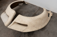 REAR GUARDS: A pair of fibreglass rear guards thought to possibly suit circa early 1980s Porsche 935, possibly the car driven by Alan Jones owned by Alan Hamilton - 2