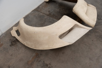 REAR GUARDS: A pair of fibreglass rear guards thought to possibly suit circa early 1980s Porsche 935, possibly the car driven by Alan Jones owned by Alan Hamilton - 3