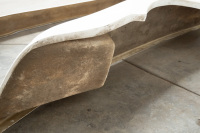 PORSCHE PANELS: Two Porsche 911 fibreglass panels, includes a left side front slant nose mudguard and a lower front bumper apron - 6