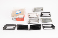 HORN GRILLES: A group of assorted horn grilles to suit circa 1969-73 Porsche 911, in black & chrome