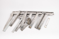 SUNROOF RAILS: A group of assorted circa 1968-78 sunroof rails & trim pieces & air deflector pieces