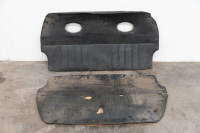 INTERIOR TRIM: Two circa 1969-73 Porsche 911 rear parcel shelf vinyl trims