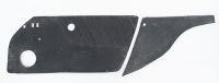 DOOR TRIM: A circa 1974 Porsche 911 interior right side door trim, also includes inner rear quarter trim
