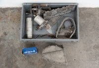 AUTOJUMBLE: A group of assorted Porsche 911 parts, includes such things as magnesium cam chain housing & covers, six inlet adaptors and a 915 gearbox oil cooler & brackets
