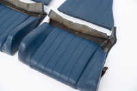 REAR SEAT: A leatherette rear seat with bucket inserts, blue colour, to suit circa 1978-84 Porsche 911 - 2