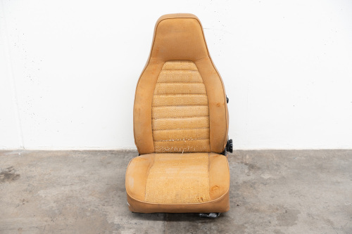FRONT SEAT: A left side front seat to suit circa 1974-84 Porsche 911 or 944, including slides