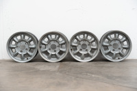 WHEELS: A set of alloy wheels 6.5IN x 15IN circa 1975 to suit narrow body Porsche 911