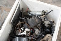 STEERING COLUMN PARTS: A box of assorted steering column parts to suit Porsche 911, some F & G series - 3