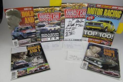 MUSCLE CARS: Five publications on muscle cars (signed by 15+ drivers)