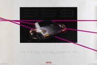 PORSCHE: A 1980s poster of "The Limited Edition Porsche 959"