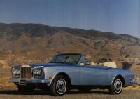 ROLLS ROYCE: A large poster featuring 1980s Rolls Royce Corniche II, 59.5cm high x 84cm wide