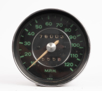 SPEEDOMETER: A VDO 120 MPH speedometer thought to suit a mid to late 1960s Porsche 911 T or 912