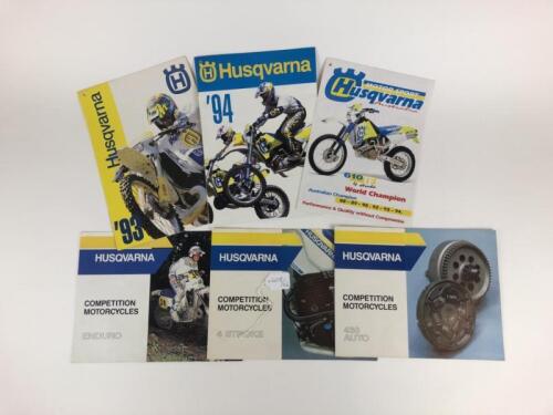 HUSQVARNA: Six original Husqvarna range 1993/1994/1995 and 1980s