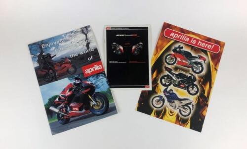 APRILIA: Three original Aprilia 2000 range colour sales brochure