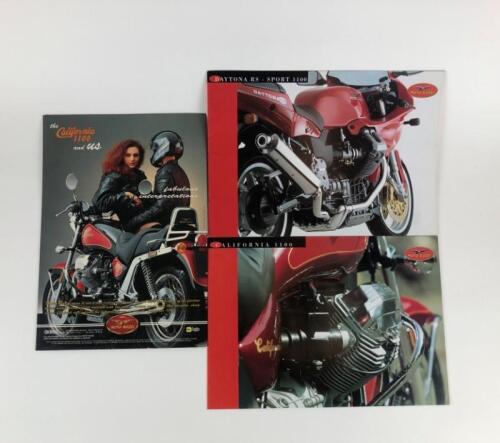MOTO GUZZI: Three original Moto Guzzi California 1100 and Daytona RS Colour sales brochures