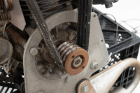 AIRCRAFT ENGINE: A Solo branded, made in Germany aircraft engine & propellor, no numbers evident, possibly two stroke & used for light aircraft such as gliders, propellor length 1.37m - 5