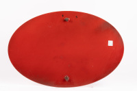 SIGN: An enamel oval shaped metal sign used by Hamilton Porsche to promote their support for the Melbourne 1996 Olympic bid, 45cm high, 30cm wide - 3