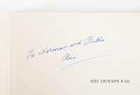 R.A.A.F: 'One Airman's War - An Australian Fighter Pilot's Experience of a Lifetime' by W. Ken Watts, softcover book, with personal message & signature from author to Norman Hamilton - 3