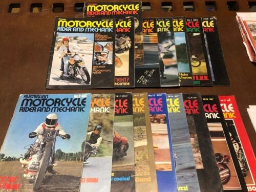 MAGAZINE: 17 miscellaneous Issues of Motorcycle Rider and Mechanic magazine