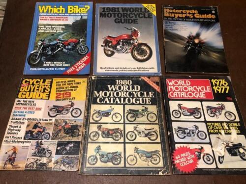MAGAZINE: One issue Which Bike? Magazine, One issue Motorcycle Buyer's Guide, One issue Cycle Buyer's Guide, Three issues - 1976/77, 1980, 1981 - World Motorcycle Guide Magazine