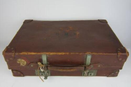 SUITCASE: An English &lsquo;Revelation&rsquo; leather suitcase