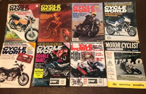 MAGAZINE: Seven issues Cycle World Magazine, One issue Motor Cyclist Illustrated Magazine