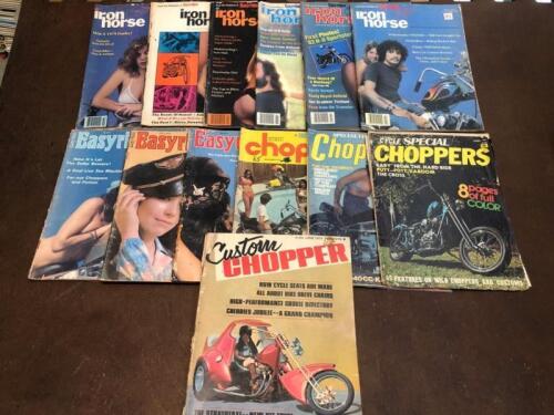 MAGAZINE: Six issues Iron Horse, Three Easyrider and Four assorted 'Chopper' Magazines