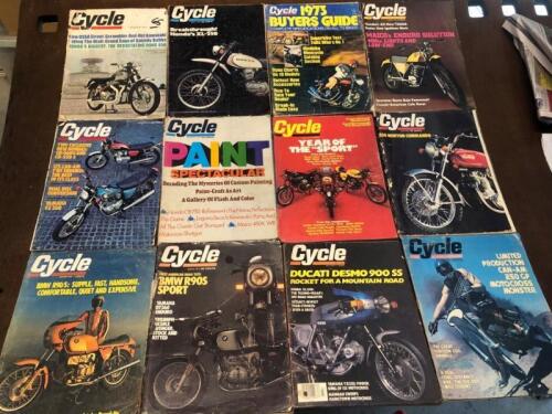 MAGAZINES: 12 issues of 'Cycle' Magazine