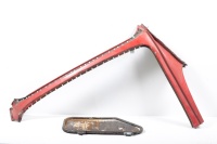 911 BODY PARTS: Two Porsche 911 body parts, includes a circa 1966-72 smugglers box lid and a circa 1976-82 partial rear window frame