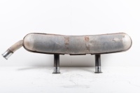 REAR MUFFLER: A modified two in three out rear muffler possibly to suit 911 G Series (1974-89) - 8