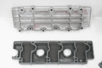 ENGINE PARTS: A group of assorted Porsche 911 circa 1969 engine parts, includes rocker covers, cam boxes and cam chain covers - 11