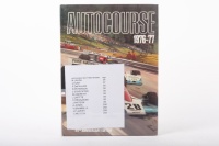 AUTOCOURSE: A 1976-77 edition of 'Autocourse' signed by many period drivers such as Niki Lauda, James Hunt & Jody Scheckter among others