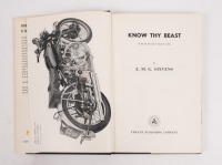 A late 1970s edition of 'Know Thy Beast' by E.M.G. Stevens, hardcover - 2