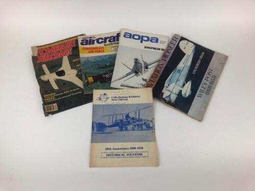 AVIATION: Four assorted aviation books and one Coffs Harbour Air Show Program signed by Nancy Bird