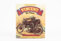 A hardcover edition of 'Vincent Vee Twins' by Roy Harper with preface by Phil Irving