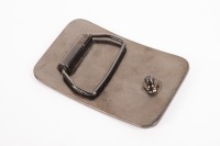 Two items related to Vincent, including 'The Vincent H.R.D' belt buckle and a commemorative sticker - 2