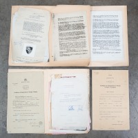 NORMAN HAMILTON: Original documents from the 1950s documenting the correspondence between Norman Hamilton & Porsche in Germany relating to the establishment of the Hamilton Porsche dealership in Australia & New Zealand