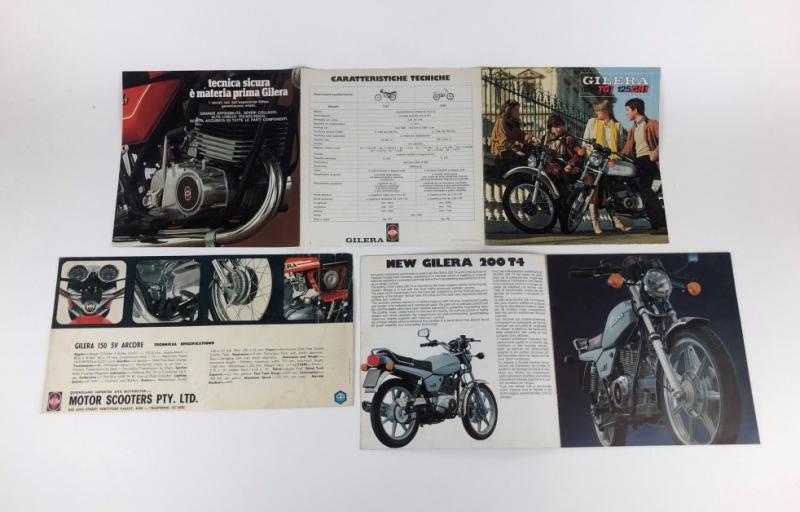 GILERA: Three original Gilera 200 T4 and TGI 125 and TGI 150 and 150 5V ...